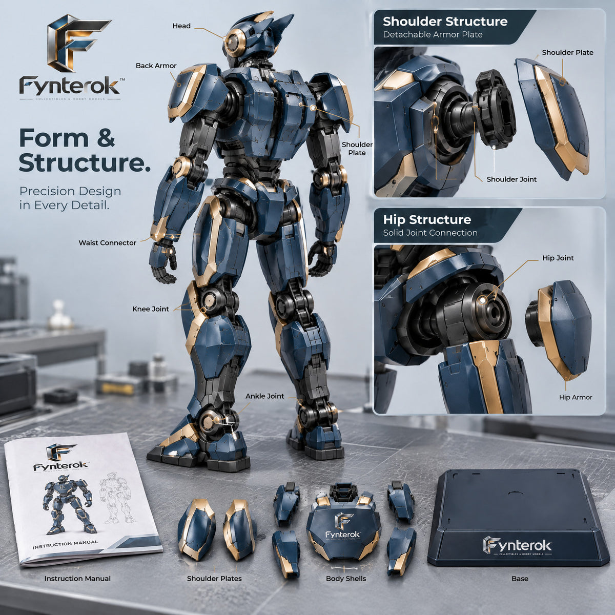 Fynterok™ MechanicalCraft Model Kit – Creative Engineering Building Set for Hobbyists, Collectors, Students & DIY Enthusiasts