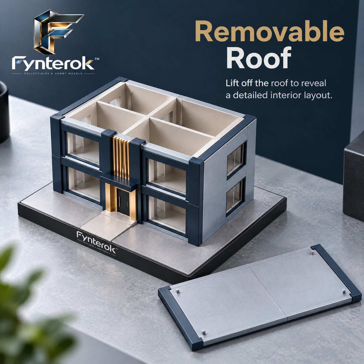 Fynterok™ MiniBuild Architecture Model – Detailed Miniature Building Kit for Hobbyists, Collectors, Creators & Home Display