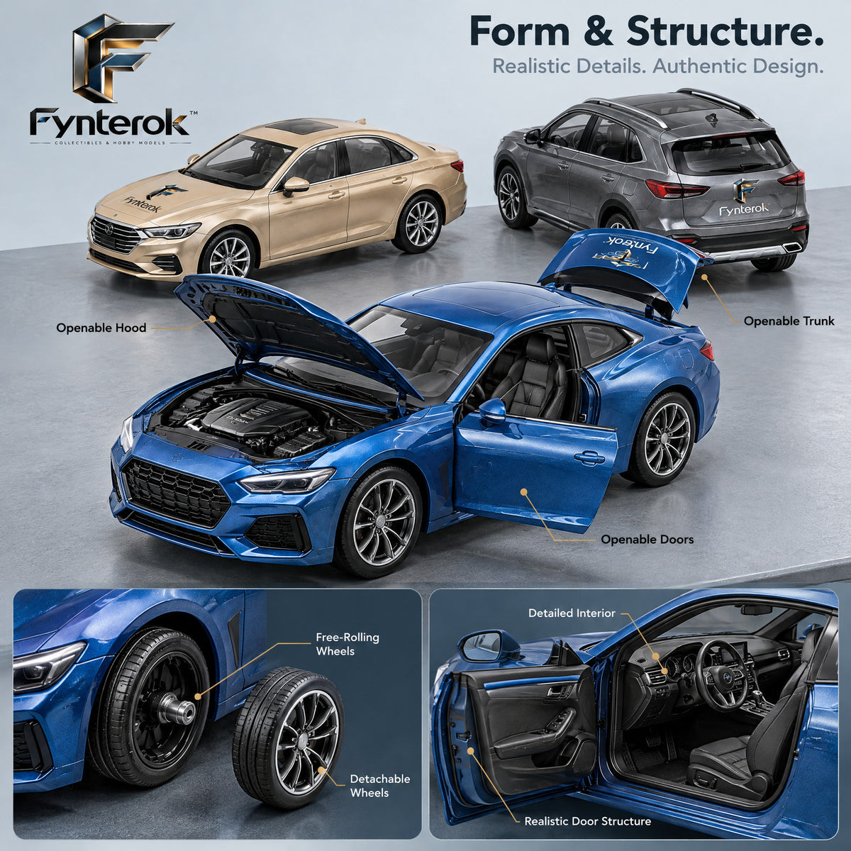 Fynterok™ AutoCraft Vehicle Model Kit – Detailed DIY Vehicle Assembly Set for Hobby Builders, Collectors, Students & Creative Enthusiasts