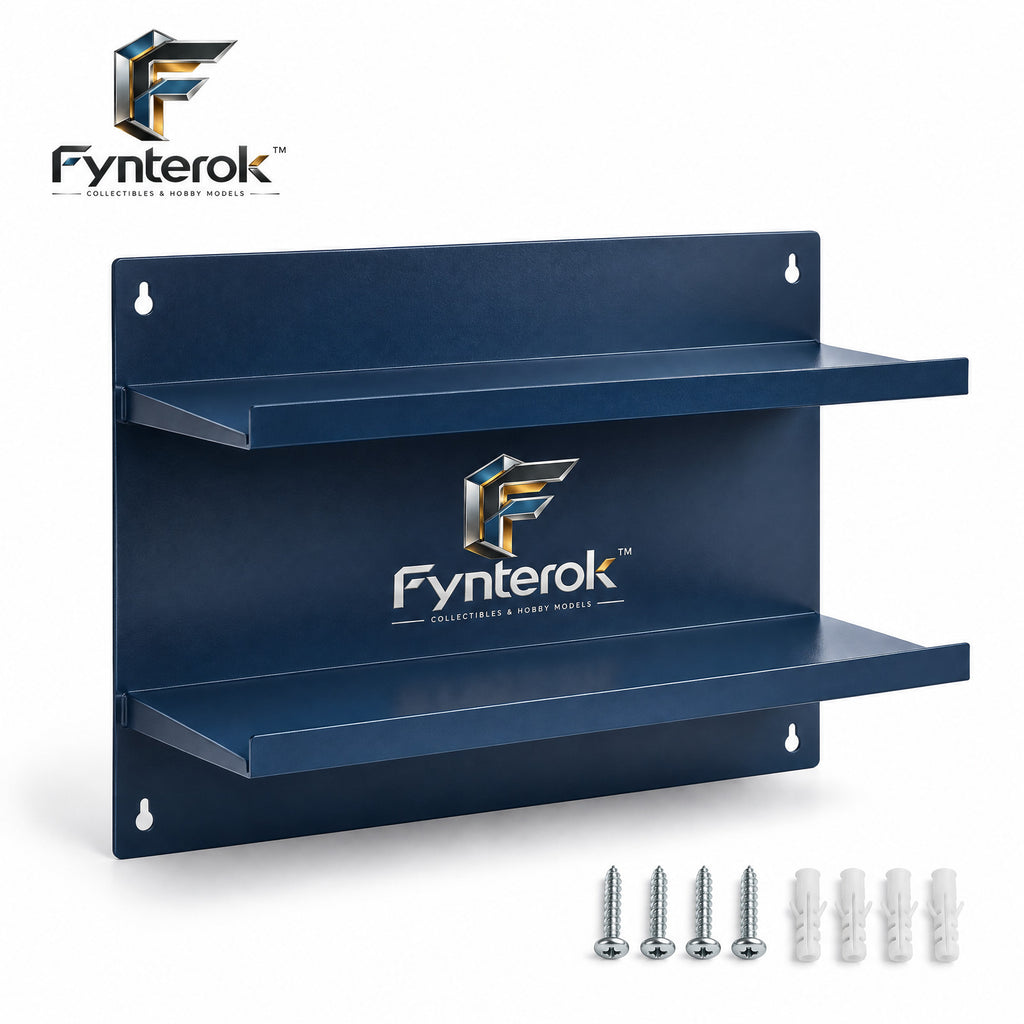 Fynterok™ WallMount Display Shelf – Creative Wall Showcase Rack for Miniature Models, Collectibles, Crafts & Decorative Displays
