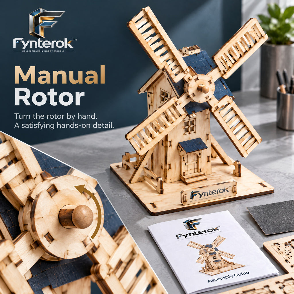 Fynterok™ WoodCraft Assembly Kit – Creative Wooden Building Set for DIY Makers, Hobby Builders, Collectors & Craft Enthusiasts