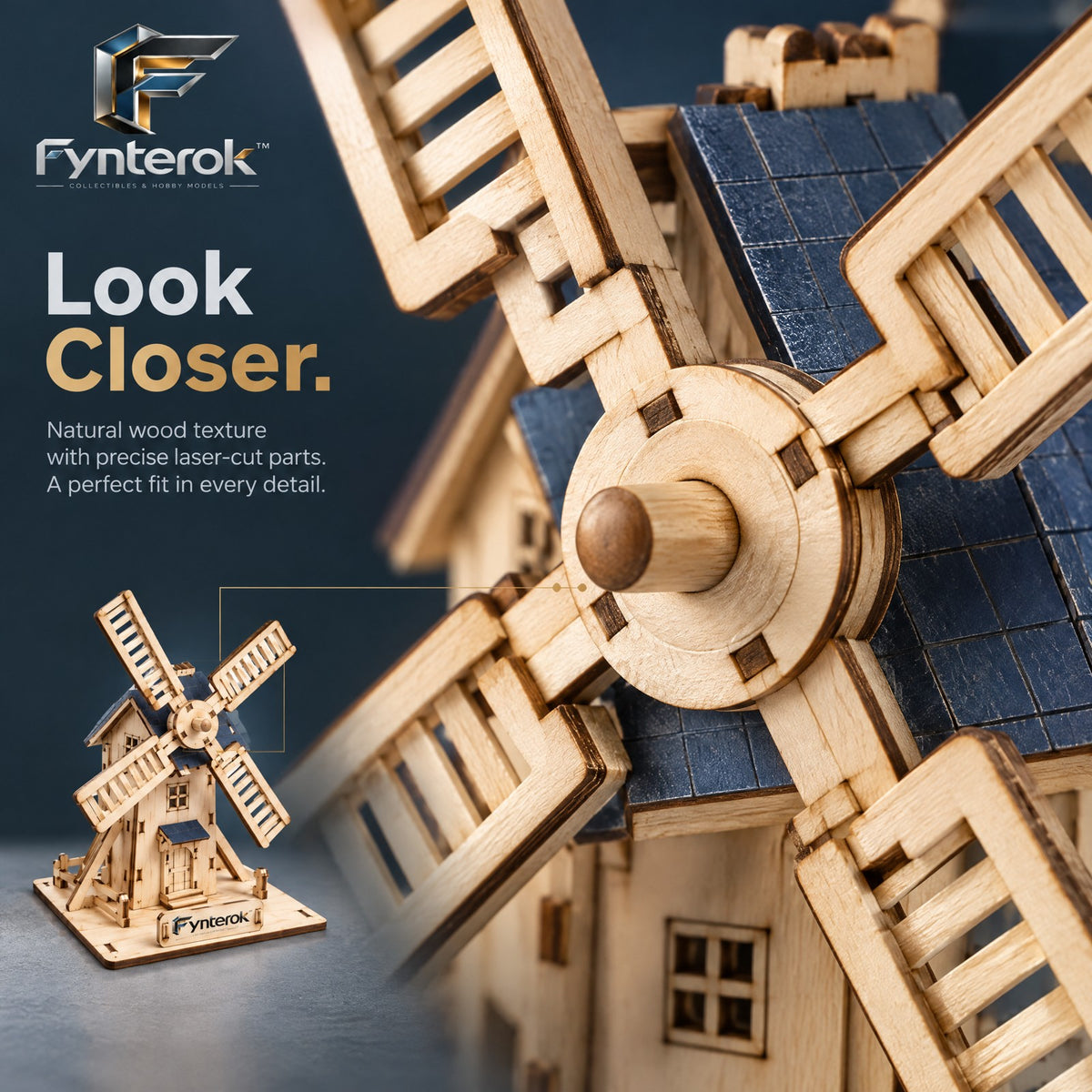 Fynterok™ WoodCraft Assembly Kit – Creative Wooden Building Set for DIY Makers, Hobby Builders, Collectors & Craft Enthusiasts