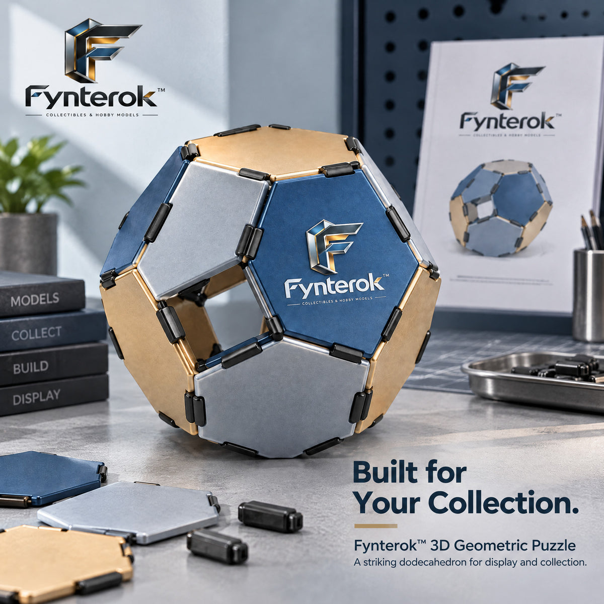 Fynterok™ 3D Vision Puzzle Kit – Creative Three-Dimensional Assembly Puzzle for Hobbyists, Collectors, Students & Family Activities