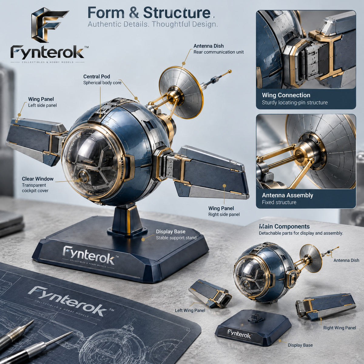 Fynterok™ DeskCraft Display Model – Creative Miniature Decoration Piece for Home, Office, Collectors & Creative Spaces