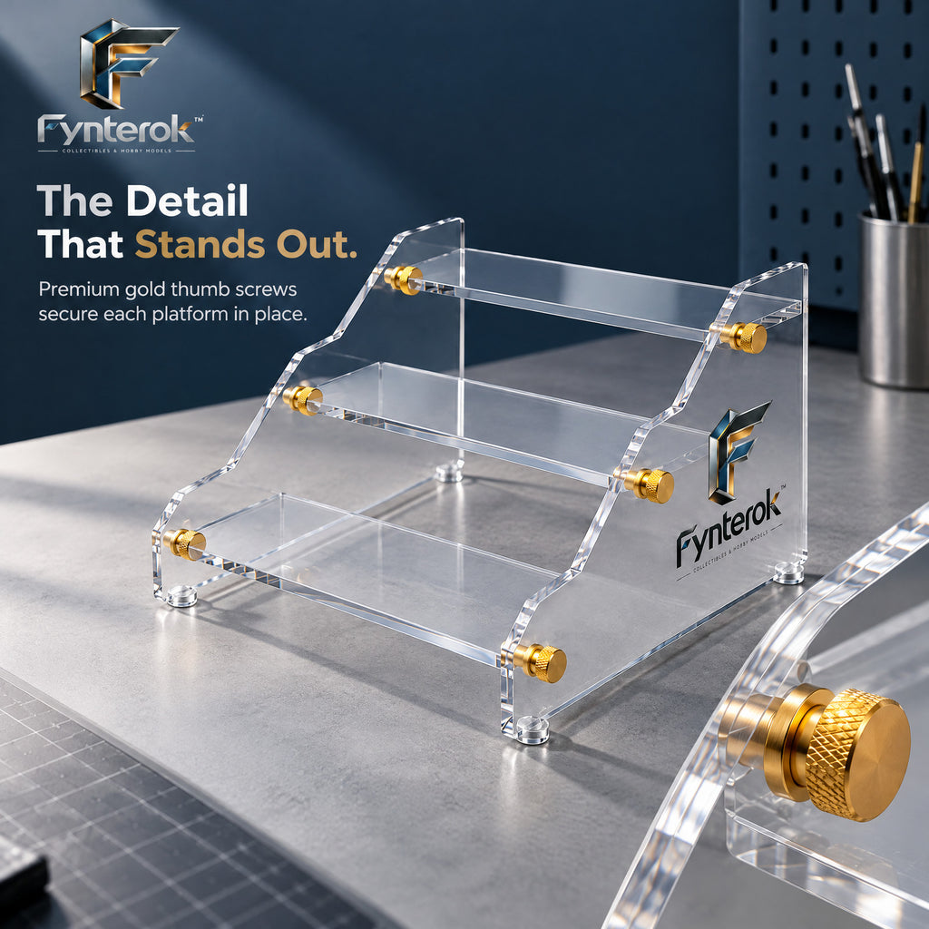 Fynterok™ FigureSpace Display Shelf – Premium Collectible Display Rack for Anime Figures, Mini Models, Statues & Creative Collections
