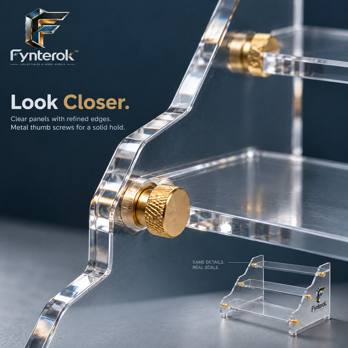 Fynterok™ FigureSpace Display Shelf – Premium Collectible Display Rack for Anime Figures, Mini Models, Statues & Creative Collections