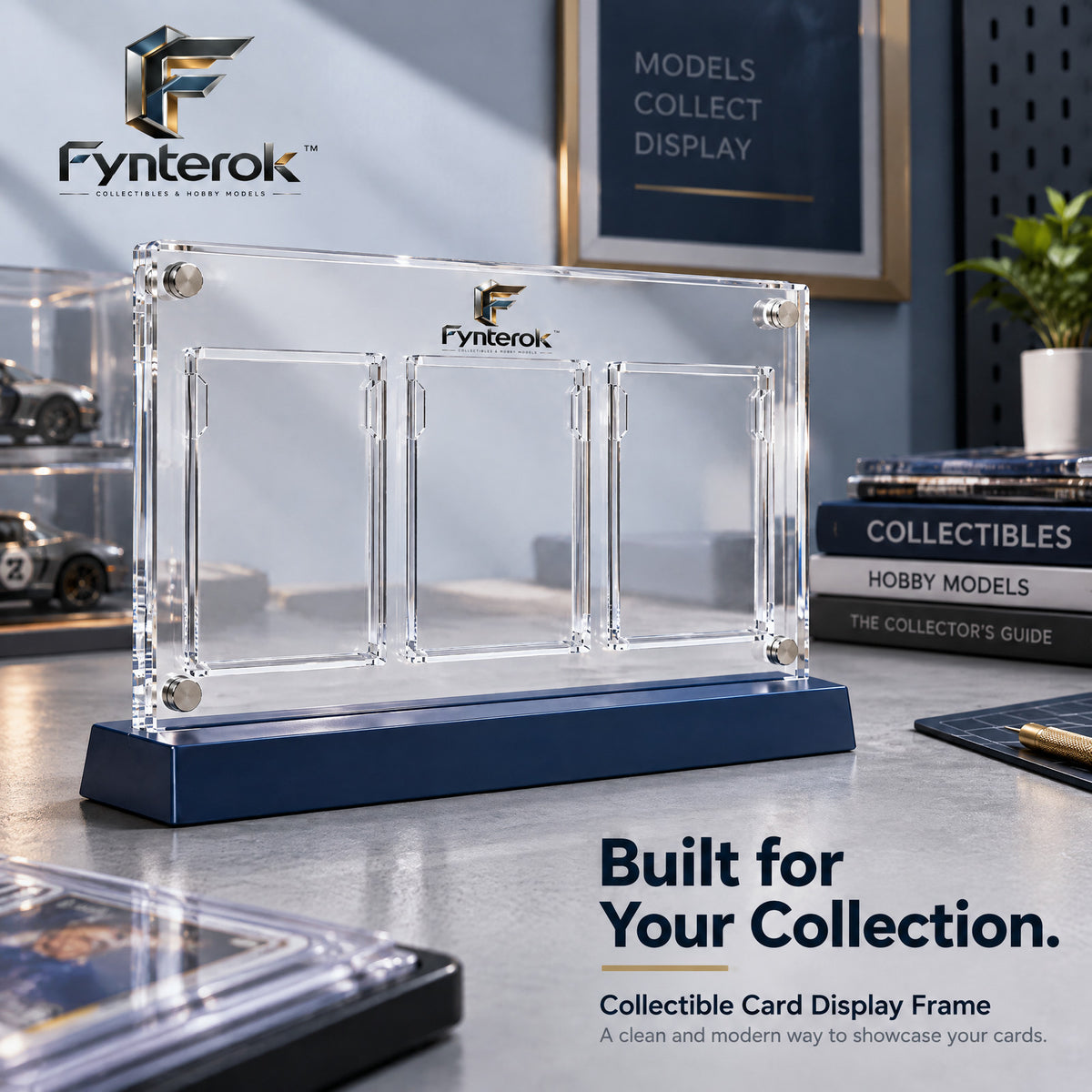 Fynterok™ CardVault Display Frame – Premium Collectible Card Showcase Frame for Collectors, Hobbyists & Creative Displays