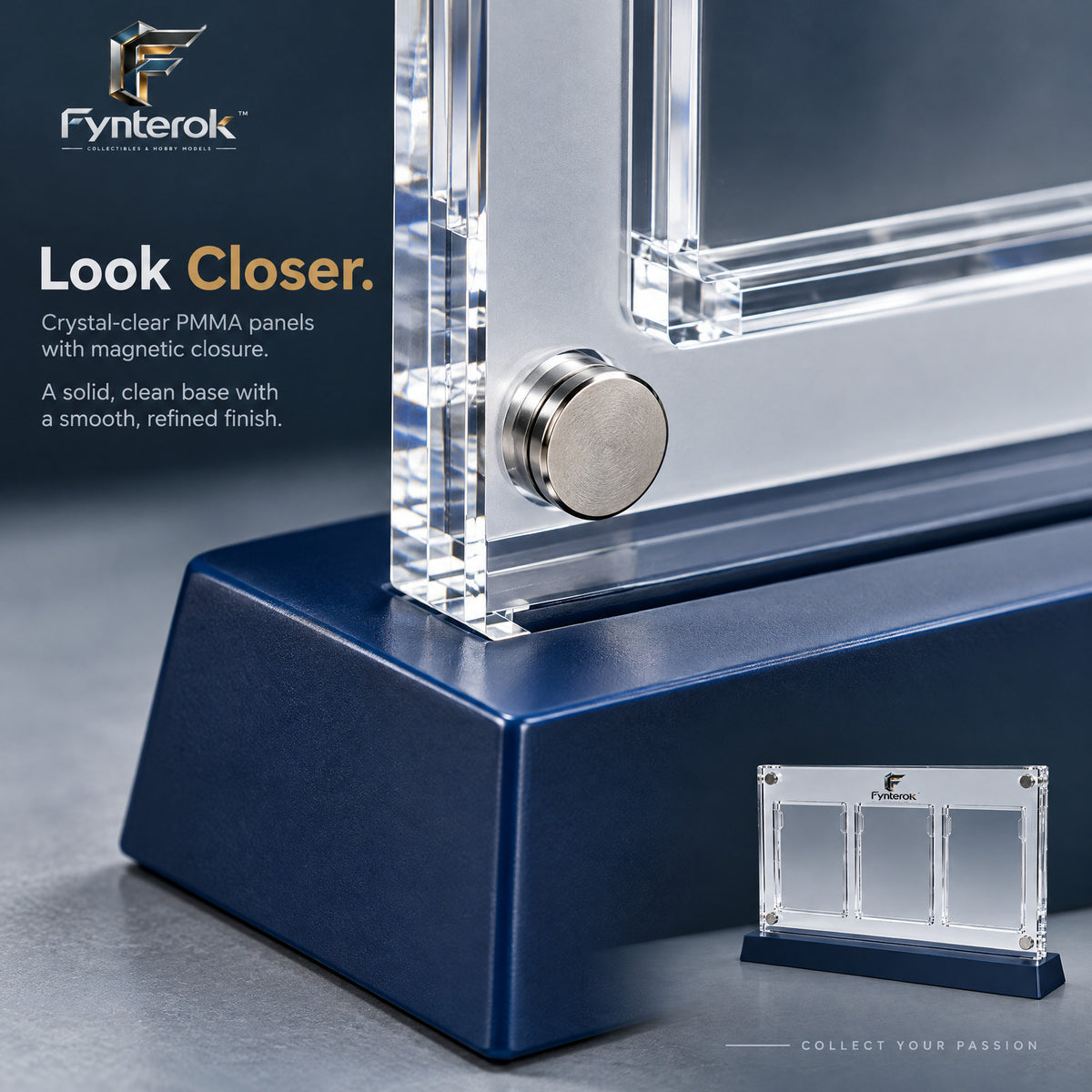 Fynterok™ CardVault Display Frame – Premium Collectible Card Showcase Frame for Collectors, Hobbyists & Creative Displays