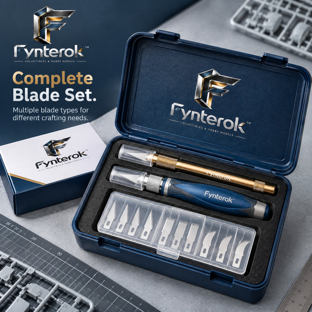 Fynterok™ PrecisionCraft Model Tool Kit – Professional Cutting Tool Set for Model Building, Crafting, Hobby Projects & Creative Work