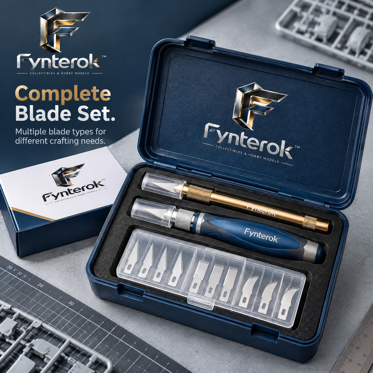 Fynterok™ PrecisionCraft Model Tool Kit – Professional Cutting Tool Set for Model Building, Crafting, Hobby Projects & Creative Work
