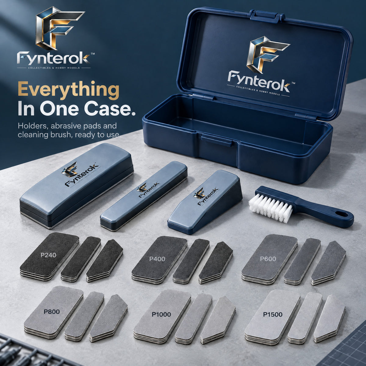 Fynterok™ SurfacePro Model Finishing Kit – Precision Sanding Tools for Model Building, Crafting, Miniatures & Creative Projects