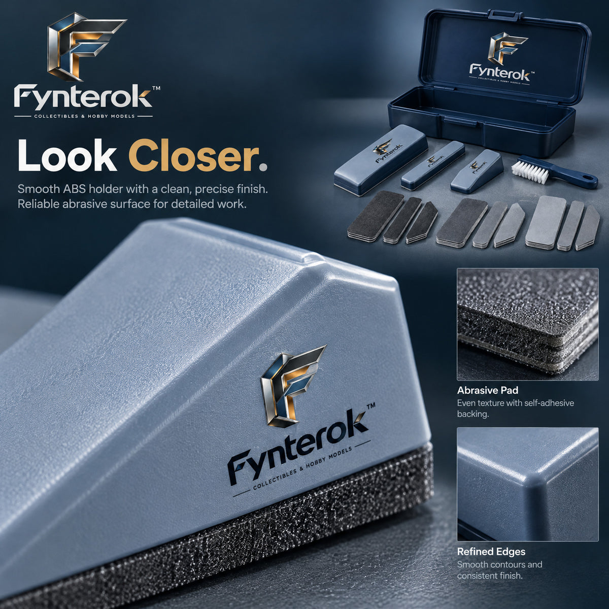 Fynterok™ SurfacePro Model Finishing Kit – Precision Sanding Tools for Model Building, Crafting, Miniatures & Creative Projects